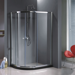 Salle de bain personnalisée Couples de douche en verre coulissantes en verre coulissant (HR-2492Q)