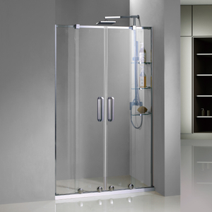 Portes de douche coulissante en verre semi-cadre de la maison (HD440-Z)