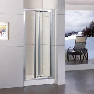 Douches de douche à bifold en verre transparent à la maison (WA-B090)