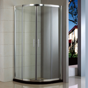 Couleur de douche de douche en verre coulissant de la salle de bain personnalisée (HB-249Q)