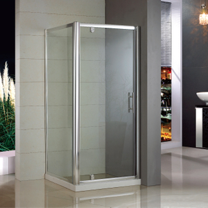 Boîtiers de douche de pivotement de verre facile à nettoyer personnalisé moderne (HL-PS129)