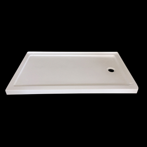 Plateaux de douche acrylique rectangulaire Portes de douche personnalisées (H-ACR-6032-L-F)