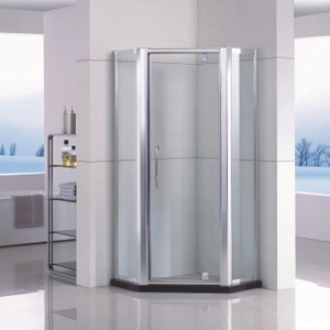 Boîtiers de douche à pivotement en verre encadré de Néo Angle (WS-DP090)