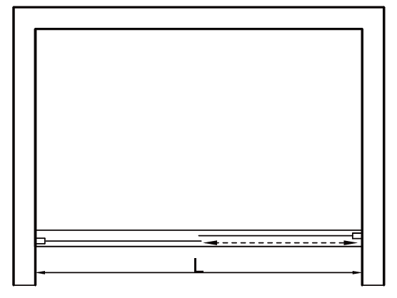 Porte coulissante &agrave; baignoire