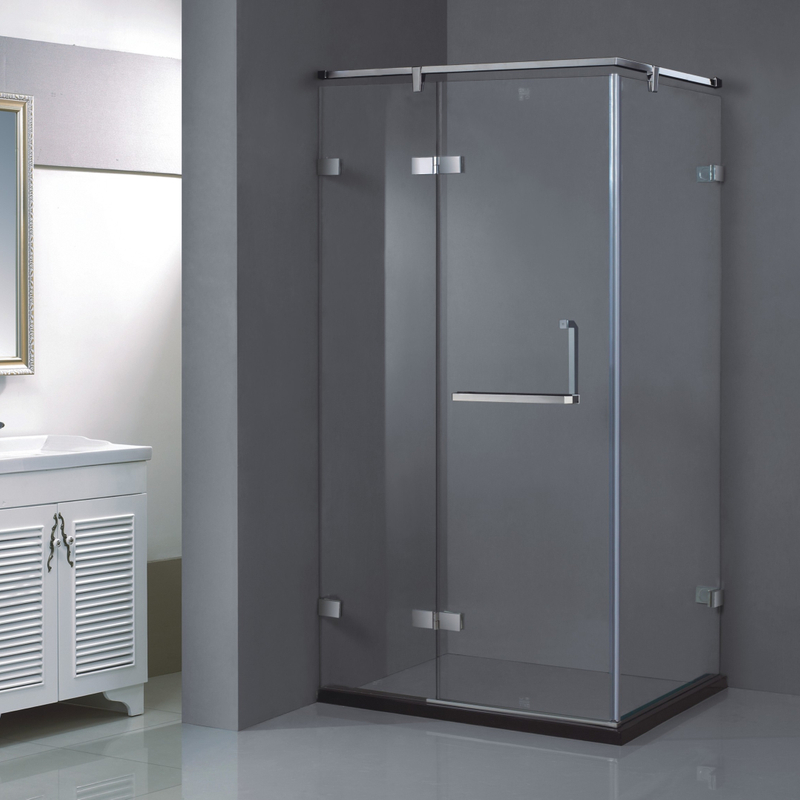 Accueil Portes de douche torchées en verre transparent sans cadre (HG-1382)