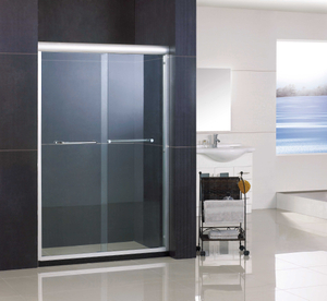 Portes de douche coulissante coulissante en verre clair (HA-420A)