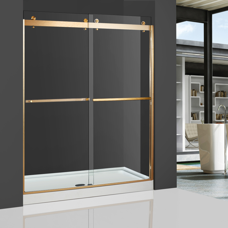 Portes de douche coulissantes coulissantes de style coulissantes de la salle de bain (HX421-A)