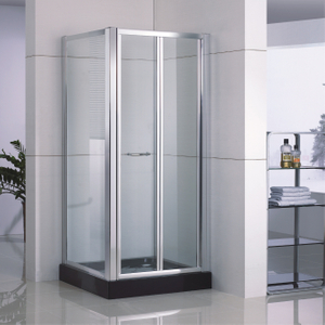 Portes de douche à bifold en verre encadré à l'intérieur de la maison (WS-BS090)