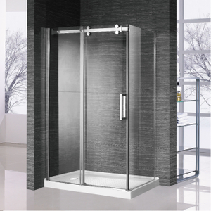 Accueil Portes de douche coulissantes en verre sans cadre personnalisées (HC419F)