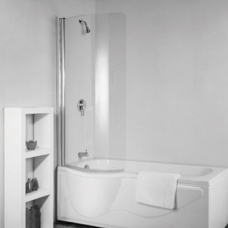 Portes de douche de bain de verre personnalisées Portes de bain courbes (BS-ARC)